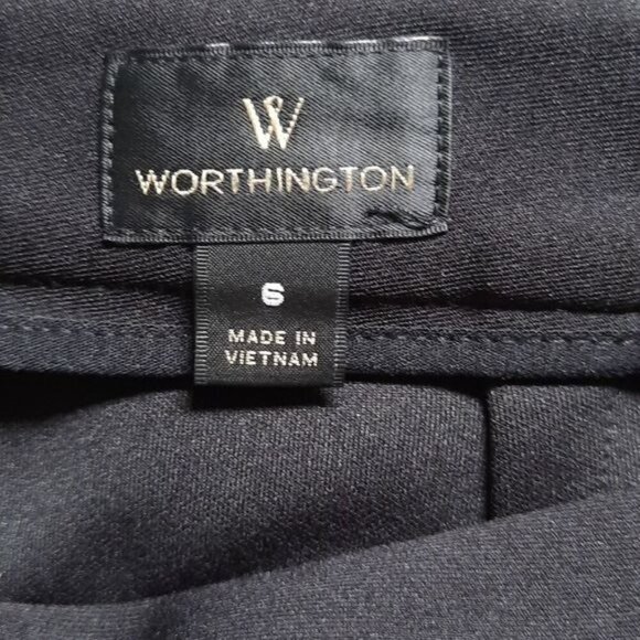 Worthington NWT Black Pink Orange Blue Neon Print Slit Pencil Skirt Size 6 - Picture 3 of 7